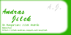 andras jilek business card